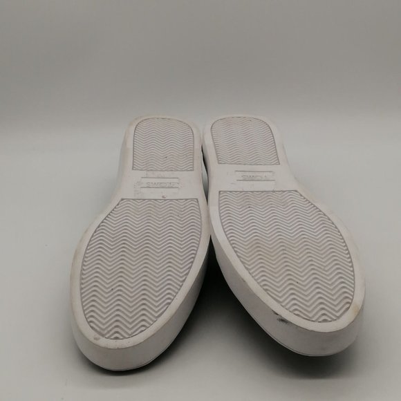 Toms Womens Sneaker Black Canvas Slip On Loafer Elastic Inset Round Toe Flat 12 - Picture 4 of 9